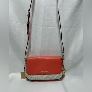 NWT Michael Kors Bedford Legacy Large Logo & Leather Crossbody + Duster